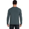 GYS Bamboo Viscose Men’s Long Sleeve Shirts Casual Crew Neck Pajama Tops(Dark Green)