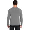 GYS Bamboo Viscose Men’s Long Sleeve Shirts Casual Crew Neck Pajama Tops(Heather Grey)