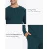 GYS Bamboo Viscose Men’s Pajama Sets Long Sleeve Henley Neck Casual Sleep Set with Pockets(Indigo)