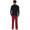 GYS Bamboo Viscose Men’s Pajama Sets Long Sleeve Henley Neck Casual Sleep Set with Pockets(Red Plaid)