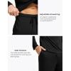GYS Bamboo Viscose Men’s Pajama Sets Long Sleeve Plaid Loungewear Sets with Pockets(Black)