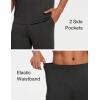 GYS Bamboo Viscose Men’s Pajama Sets Short Sleeve Crew Neck Lounge Sets with Pockets(Black Melange)