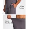 GYS Bamboo Viscose Men’s Pajama Sets Short Sleeve Crew Neck Lounge Sets with Pockets(Purplish Grey)