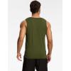 GYS Bamboo Viscose Mens Tank Top, Casual Sleeveless Undershirt, Quick Dry Lightweight Muscle Shirts, Soft Men’s Pajama Tops(Army Green)