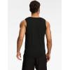 GYS Bamboo Viscose Mens Tank Top, Casual Sleeveless Undershirt, Quick Dry Lightweight Muscle Shirts, Soft Men’s Pajama Tops(Black)