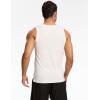 GYS Bamboo Viscose Mens Tank Top, Casual Sleeveless Undershirt, Quick Dry Lightweight Muscle Shirts, Soft Men’s Pajama Tops(White)