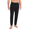 GYS Bamboo-Derived Viscose Men’s Pajama Pants Soft Lounge Pants with Pockets(Black)