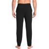 GYS Bamboo-Derived Viscose Men’s Pajama Pants Soft Lounge Pants with Pockets(Black)