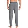 GYS Bamboo-Derived Viscose Men’s Pajama Pants Soft Lounge Pants with Pockets(Dark Heather Grey)
