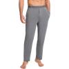 GYS Bamboo-Derived Viscose Men’s Pajama Pants Soft Lounge Pants with Pockets(Dark Heather Grey)