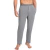 GYS Bamboo-Derived Viscose Men’s Pajama Pants Soft Lounge Pants with Pockets(Heather Grey)