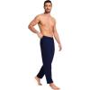 GYS Bamboo-Derived Viscose Men’s Pajama Pants Soft Lounge Pants with Pockets(Navy)
