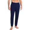 GYS Bamboo-Derived Viscose Men’s Pajama Pants Soft Lounge Pants with Pockets(Navy)