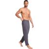 GYS Bamboo-Derived Viscose Men’s Pajama Pants Soft Lounge Pants with Pockets(Reddish Grey)