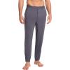 GYS Bamboo-Derived Viscose Men’s Pajama Pants Soft Lounge Pants with Pockets(Reddish Grey)