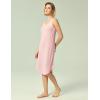 GYS Long Nightgown for Women – Viscose Made from Bamboo, Soft Sleeveless Sleep Shirt Summer Racerback Sleep Dress(Pink)