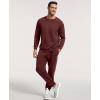 GYS Men’s Casual Athletic Tracksuit – Long Sleeve 2-Piece Running and Jogging Sweat Set(Chocolate)