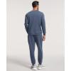 GYS Men’s Casual Athletic Tracksuit – Long Sleeve 2-Piece Running and Jogging Sweat Set(Grayish Blue)