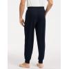 GYS Men’s Pajama Pants Bamboo Viscose Soft Joggers Sleep Bottoms with Drawstring and Pockets(Black)