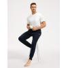 GYS Men’s Pajama Pants Bamboo Viscose Soft Joggers Sleep Bottoms with Drawstring and Pockets(Black)