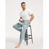 GYS Men’s Pajama Pants Bamboo Viscose Soft Joggers Sleep Bottoms with Drawstring and Pockets(Light Greyish Green)