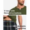 GYS Men’s Pajamas Set Short Sleeve Sleepwear Soft Pjs Top with Pants Cool Loungewear Set,Viscose Made from Bamboo(Army Green)