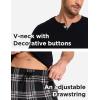 GYS Men’s Pajamas Set Short Sleeve Sleepwear Soft Pjs Top with Pants Cool Loungewear Set,Viscose Made from Bamboo(Black)