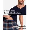 GYS Men’s Pajamas Set Short Sleeve Sleepwear Soft Pjs Top with Pants Cool Loungewear Set,Viscose Made from Bamboo(Navy)
