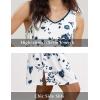 GYS Premium Bamboo Viscose Women’s Nightgowns Tank Sleep Dress V Neck Soft Sleeveless Sleepwear(Dark Green Floral)