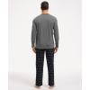 GYS Premium Men’s Pajama Sets Bamboo Viscose Long Sleeve Sleepwear and Style(Leisure Gys)