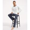GYS Premium Men’s Pajama Sets Bamboo Viscose Long Sleeve Sleepwear and Style(Line Gys)
