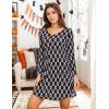 GYS Womens Bamboo Viscose Long Sleeve Nightgown Super Soft Lightweight Night Shirts for Sleeping(Crewneck/ Skulls)