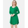 GYS Womens Bamboo Viscose Long Sleeve Nightgown Super Soft Lightweight Night Shirts for Sleeping(Green)