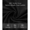 GYS Women’s Cardigans Bamboo Viscose Second-Skin Softness All-Day Drape Long Sleeve Open Front Versatile Loose Outwear(Black)