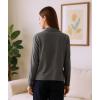 GYS Women’s Cardigans Bamboo Viscose Second-Skin Softness All-Day Drape Long Sleeve Open Front Versatile Loose Outwear(Dark Heather Grey)