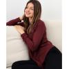 GYS Women’s Cardigans Bamboo Viscose Second-Skin Softness All-Day Drape Long Sleeve Open Front Versatile Loose Outwear(Ficus Red)