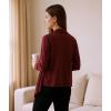 GYS Women’s Cardigans Bamboo Viscose Second-Skin Softness All-Day Drape Long Sleeve Open Front Versatile Loose Outwear(Ficus Red)