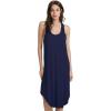 GYS Long Nightgown for Women – Viscose Made from Bamboo, Soft Sleeveless Sleep Shirt Summer Racerback Sleep Dress(Navy)
