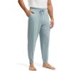 GYS Men’s Pajama Pants Bamboo Viscose Soft Joggers Sleep Bottoms with Drawstring and Pockets(Light Greyish Green)