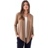 GYS Women’s Cardigans Bamboo Viscose Second-Skin Softness All-Day Drape Long Sleeve Open Front Versatile Loose Outwear(Camel)