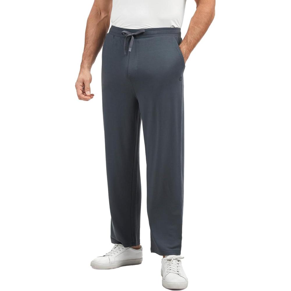 imageMens Bamboo Viscose Pajama Pants UltraSoft Breathable and Cooling Sleep Bottoms with StretchBluish Grey