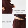 GYS 2 Piece Sets for Women Sweatsuit Lounge Set Matching Sweatshirt Sweatpants Fall Travel Outfits Tracksuit with Pockets(Chocolate)