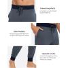 GYS Bamboo Viscose Men’s Pajama Pants Soft Joggers PJ Bottoms with Pockets and Drawstring(Bluish Grey)