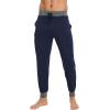 GYS Bamboo Viscose Men’s Pajama Pants Soft Joggers PJ Bottoms with Pockets and Drawstring(Navy)