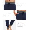 GYS Bamboo Viscose Men’s Pajama Pants Soft Joggers PJ Bottoms with Pockets and Drawstring(Navy)