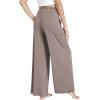 GYS Bamboo Viscose Pajama Pants for Women, Soft Wide Leg Flowy Palazzo Lounge Pants Comfy Pajama Bottoms with Pockets(Camel)