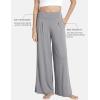 GYS Bamboo Viscose Pajama Pants for Women, Soft Wide Leg Flowy Palazzo Lounge Pants Comfy Pajama Bottoms with Pockets(Heather Grey)