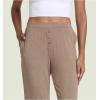 GYS Bamboo Viscose Pajama Pants for Women, Soft Wide Leg Pants with Pockets, Comfy Lounge Bottoms Loose Yoga Sweatpants S-XXL(Camel)