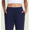 GYS Bamboo Viscose Pajama Pants for Women, Soft Wide Leg Pants with Pockets, Comfy Lounge Bottoms Loose Yoga Sweatpants S-XXL(Navy)