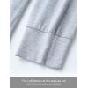 GYS Bamboo Viscose Sleep Shirt for Women, Long Sleeve Relaxed-Fit Casual Tee Shirt, Soft Cozy Pajama Tops(Heather Grey)